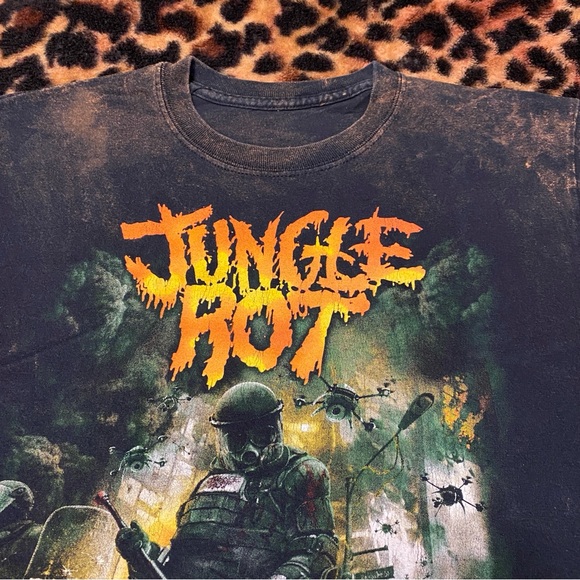 Jungle Rot Order Shall Prevail Crop Top Shirt - Picture 2 of 4